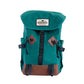 Juniper Green Waxed Canvas Everyday Carry Backpack, front three-quarter view