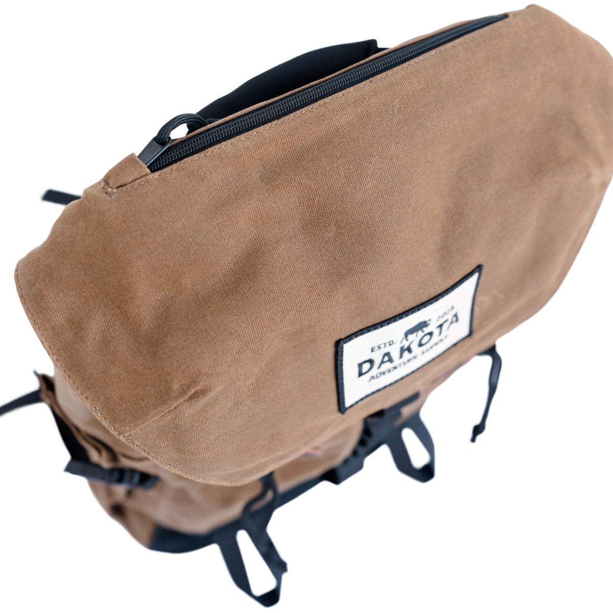 Waxed Tan Everyday Carry Backpack, product view